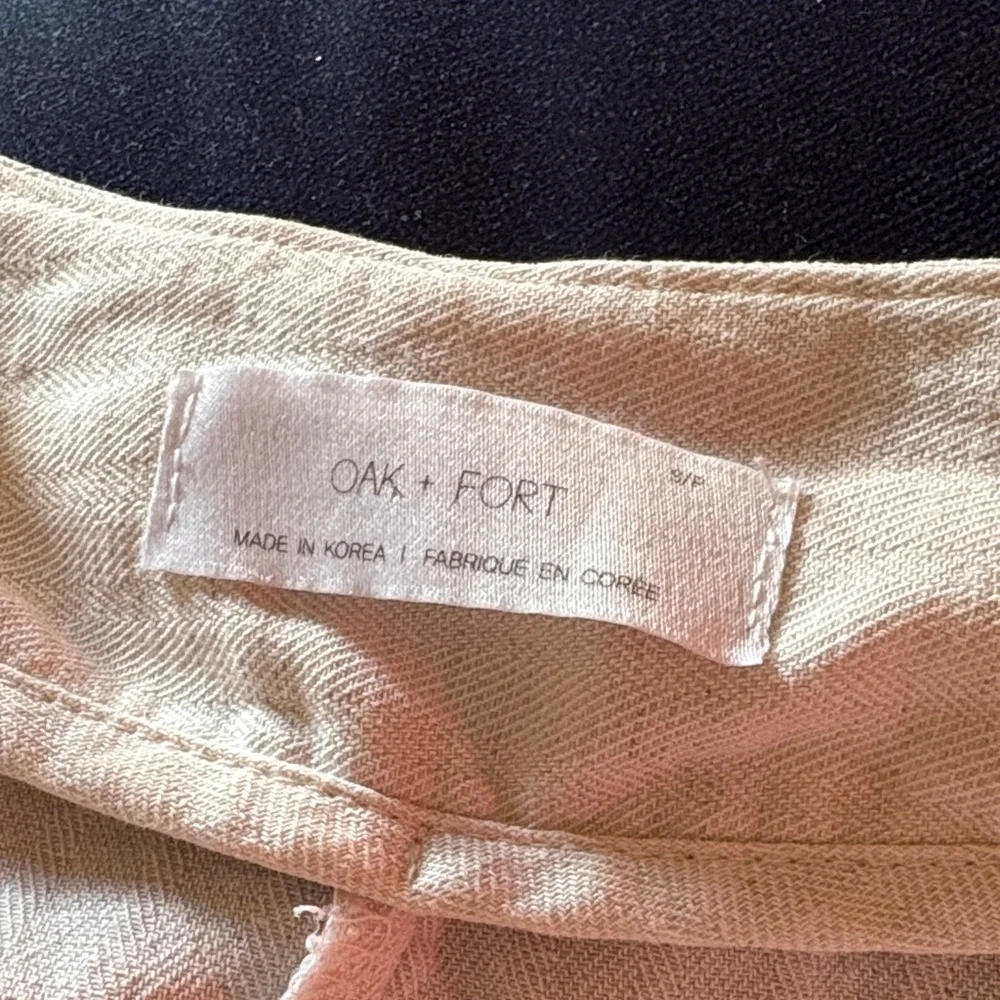 OAK + FORT Cropped Linen Vest - Picture 3 of 8